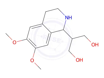 Chemical structure of 2-(6,7-Dimethoxy-1,2,3,4-tetrahydro-isoquinolin-1-yl)-propane-1,3-diol
