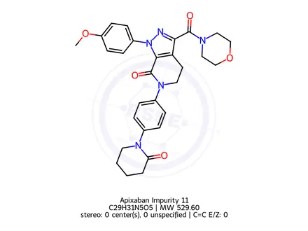 Chemical structure of Apixaban Impurity 309