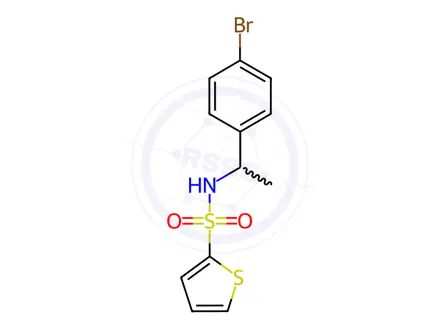 Chemical structure of n-(1-(4-Bromophenyl)ethyl)thiophene-2-sulfonamide