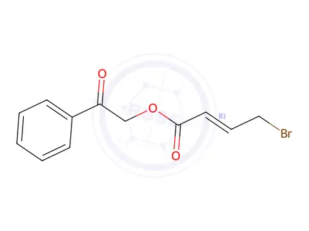 Chemical structure of PHENACYL 4-BROMOCROTONATE