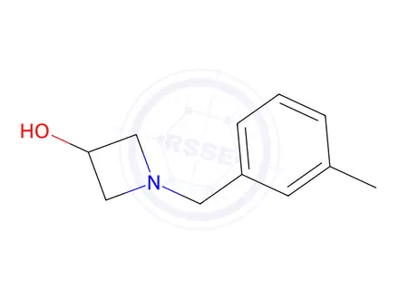 Chemical structure of 1-[(3-methylphenyl)methyl]azetidin-3-ol