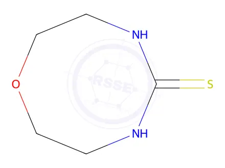 Chemical structure of 2H-1,4,6-Oxadiazocine-5(6H)-thione, tetrahydro-
