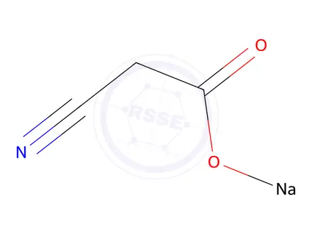 Chemical structure of Sodium 2-cyanoacetate