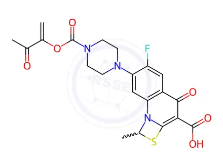 Chemical structure of Prulifloxacin Impurity 4