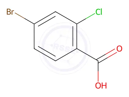 Chemical structure of 4-Bromo-2-chlorobenzoic Acid