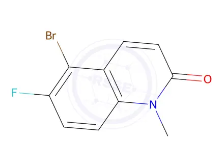 Chemical structure of 5-Bromo-6-fluoro-1-methylquinolin-2(1H)-one