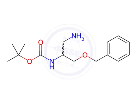 Chemical structure of 2-N-Boc-3-(benzyloxy)propane-1,2-diamine