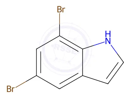 Chemical structure of 5,7-Dibromo-1H-indole