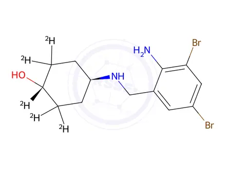 Chemical structure of Ambroxol D5DISCONTINUED, offer A575902