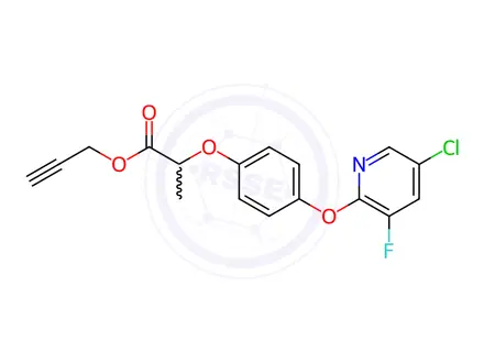 Chemical structure of Clodinafop propargyl (racemic)