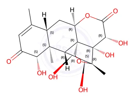 Chemical structure of Bruceine D