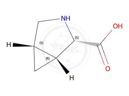 Chemical structure of (1R,2S,5S)-rel-3-Azabicyclo[3.1.0]hexane-2-carboxylic acid