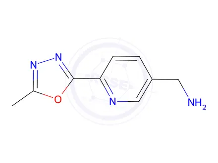 Chemical structure of (6-(5-Methyl-1,3,4-oxadiazol-2-yl)pyridin-3-yl)methanamine