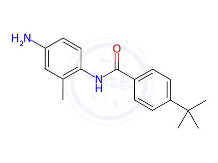 Chemical structure of N-(4-Amino-2-methylphenyl)-4-(tert-butyl)benzamide