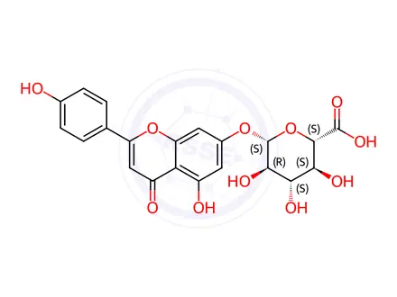 Chemical structure of Apigenin-7-O-glucronide