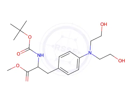 Chemical structure of N-Boc-4-[bis(2-hydroxyethyl)amino]-L-phenylalanine Methyl Ester