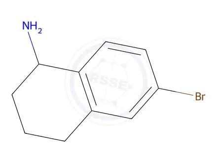Chemical structure of 6-Bromo-1,2,3,4-Tetrahydronaphthalen-1-Amine