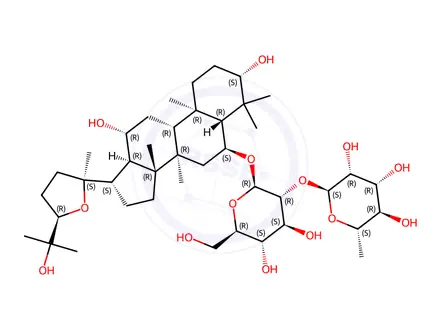 Chemical structure of Pseudoginsenoside F11