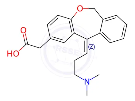 Chemical structure of Olopatadine