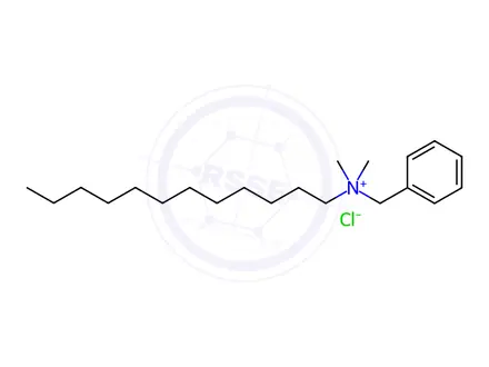 Chemical structure of Benzyldimethyldodecylammonium chloride
