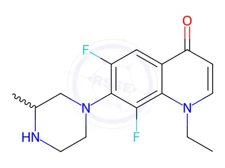 Chemical structure of Lomefloxacin Impurity 25