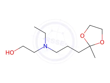 Chemical structure of 2-[Ethyl[3-(2-methyl-1,3-dioxolan-2-yl)propyl]amino]ethanol
