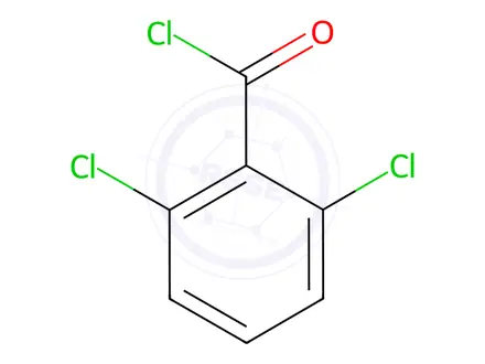 Chemical structure of 2,6-Dichlorobenzoyl chloride