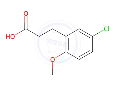Chemical structure of 3-(5-Chloro-2-methoxy-phenyl)-propionic acid