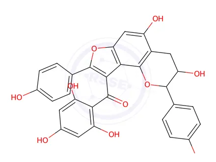 Chemical structure of Daphnodorin B