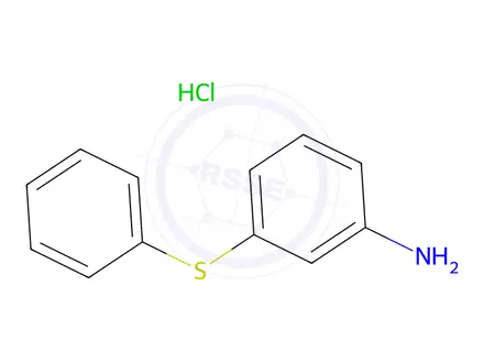 Chemical structure of 3-(phenylsulfanyl)aniline hydrochloride