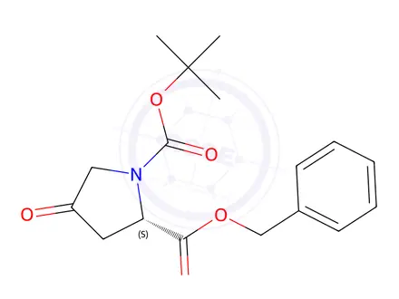 Chemical structure of Benzyl (S)-1-Boc-4-oxo-2-pyrrolidinecarboxylate