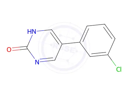 Chemical structure of 5-(3-Chlorophenyl)pyrimidin-2-ol