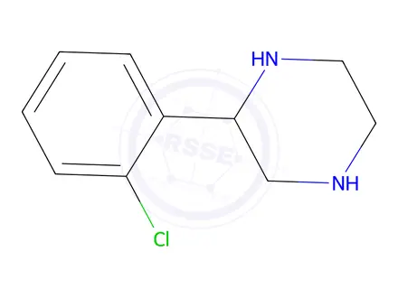 Chemical structure of 2-(2-chlorophenyl)piperazine