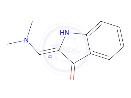 Chemical structure of 2-((Dimethylamino)methylene)indolin-3-one