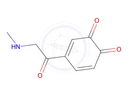 Chemical structure of 4-(Methylglycyl)cyclohexa-3,5-diene-1,2-dione