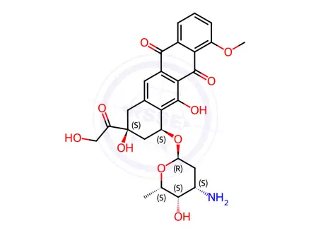 Chemical structure of 11-Deoxydoxorubicin