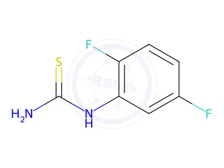Chemical structure of 1-(2,5-difluorophenyl)thiourea