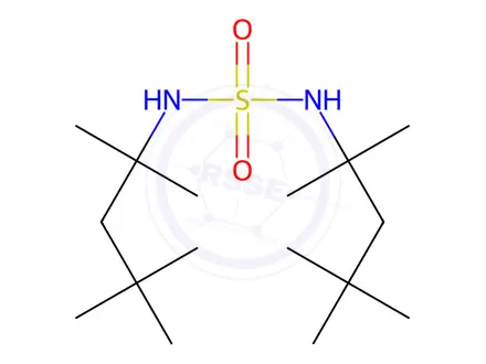 Chemical structure of N,n'-Bis(2,4,4-trimethylpentan-2-yl)sulfuric diamide