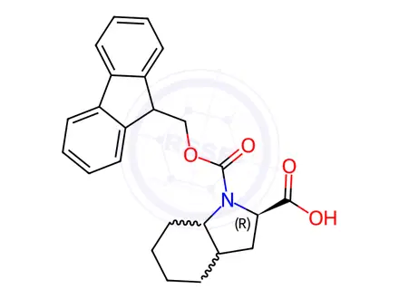 Chemical structure of Fmoc-D-Oic-OH