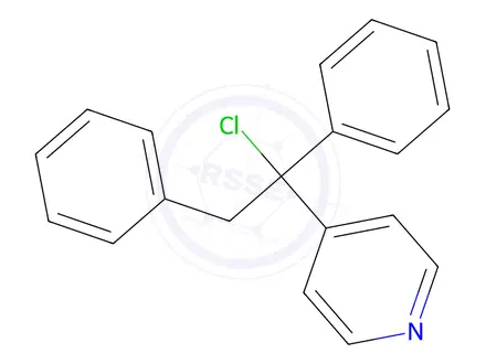 Chemical structure of 4-(1-Chloro-1,2-diphenylethyl)pyridine