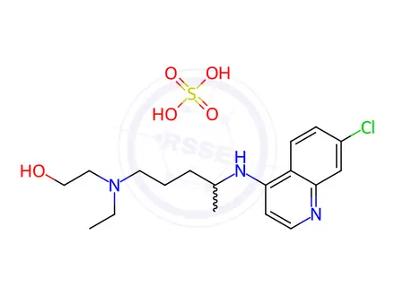 Chemical structure of Hydroxychloroquine sulfate