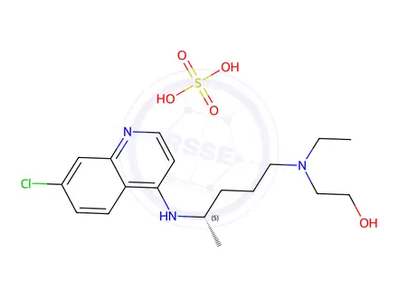 Chemical structure of (S)-Hydroxychloroquine Sulfate