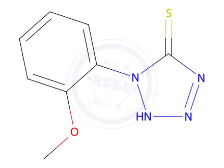 Chemical structure of 1-(2-methoxyphenyl)-1H-1,2,3,4-tetrazole-5-thiol