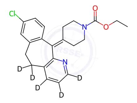 Chemical structure of Loratadine-d5