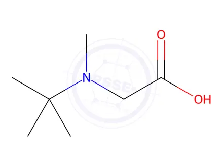 Chemical structure of Glycine, N-(1,1-dimethylethyl)-N-methyl-(9CI)
