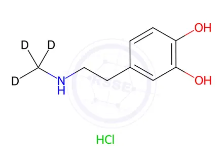 Chemical structure of Deoxy Epinephrine-d3 Hydrochloride