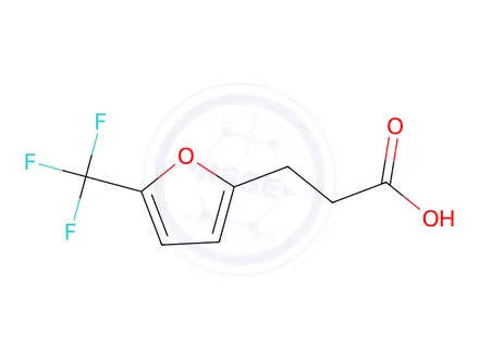 Chemical structure of 3-(5-(Trifluoromethyl)furan-2-yl)propanoic acid