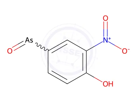 Chemical structure of 3-nitro-4-hydroxyphenylarsenous acid