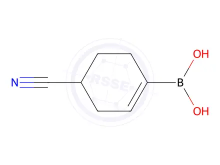 Chemical structure of (4-Cyanocyclohex-1-en-1-yl)boronic acid