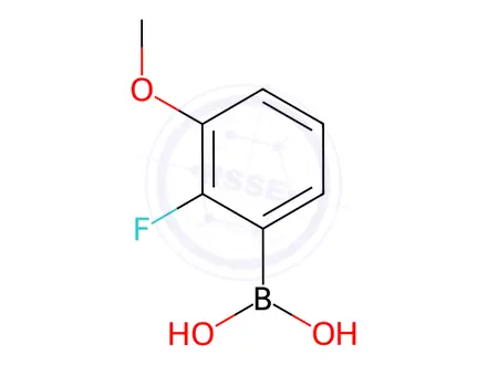 Chemical structure of 2-Fluoro-3-methoxyphenylboronic Acid